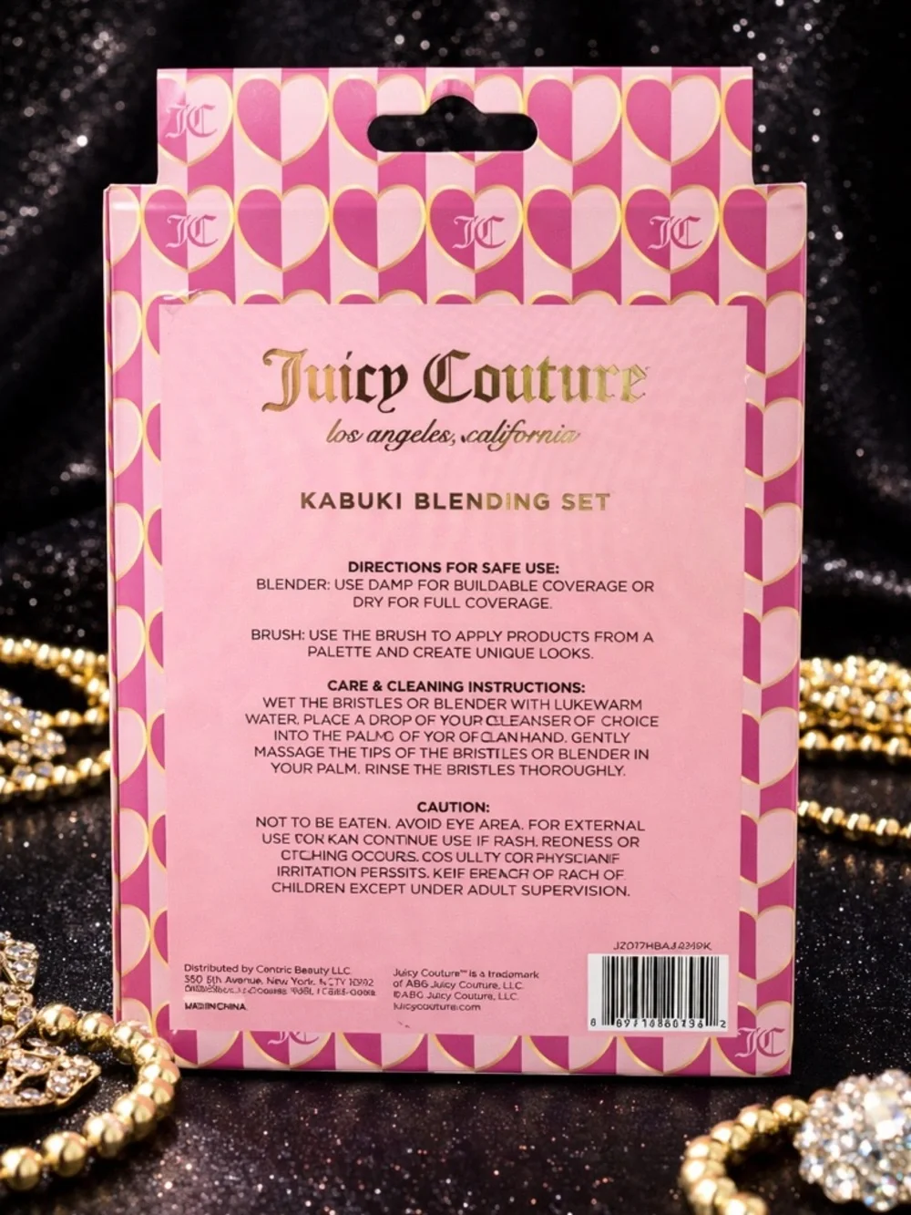 Juicy Couture Kabuki Blending Set Makeup Brush & Blender New In Box Pink